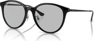 Ray-Ban Zwart/Donkergrijs Zonnebril RB 4334D - unisex - Zonnebrillen - Zwart - 55 MM - Accessoires