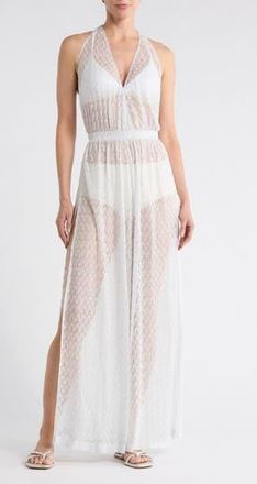 M Missoni Halter Jumpsuit in White at Nordstrom Rack, Size 2 Us / 38 It