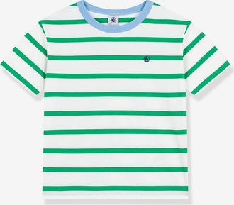 Petit Bateau Gestreiftes T-Shirt f&uuml;r Kinder PETIT BATEAU wei&szlig;