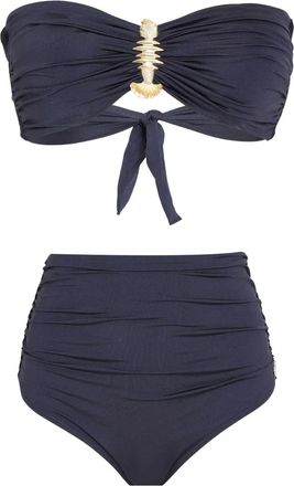 Brigitte Bikini con decorazione - Blu