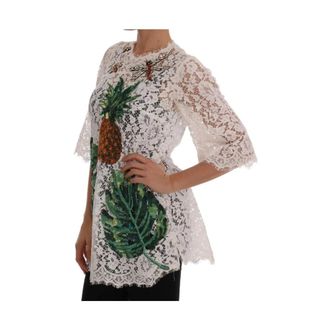 Dolce & Gabbana Dames, Blouses & Shirts, Wit, Maat: 3XS Zijde