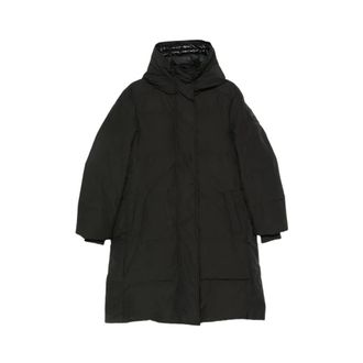 Canada Goose Jassen, Dames, Zwart, XS, Leer, Gewatteerde Donsjas