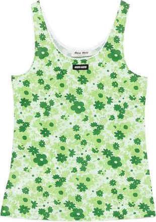 Miu Miu Floral-print Top