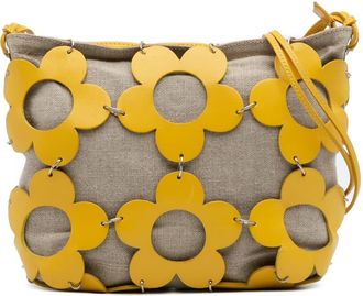 Celine Pre-owned Celine Canvas and Leather Cutout Flower Crossbody Ladies CE00/32