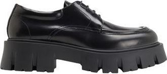 8 by YOOX ABRADED LEATHER CHUNKY LACE UPS