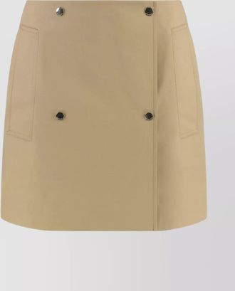 Burberry cotton flared mini skirt