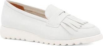 Amalfi By Rangoni Elemento Fringe Penny Loafer in Bianco Long Beach at Nordstrom, Size 9.5
