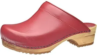 Sanita Urban Zoccoli Aperti In Pelle Per Donna – Suola In Legno Naturale, Fatto A Mano In Europa, Sostenibile