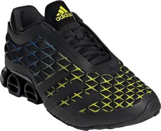 adidas Gender Inclusive Megaride S4 Sneaker in Black/Black/Solar Yellow at Nordstrom, Size 11.5 Womens
