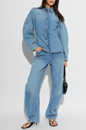 Rotate High-waisted Jeans, Womens, Blue