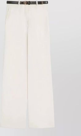 Max Mara high waist wide leg trousers belt loops