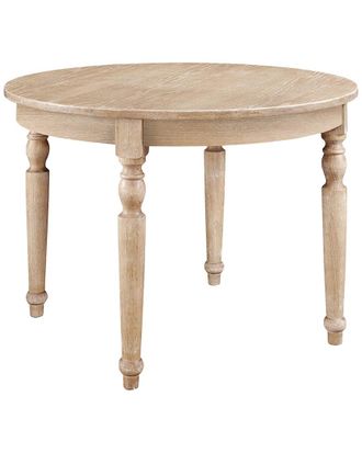 Linon Liberty Light Natural Brown Round Table