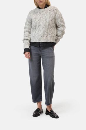 Closed Stover X Cropped Leg Jeans In Mid Grey
