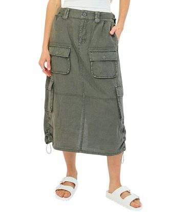MARRAKECH Lilo Linen Midi Skirt