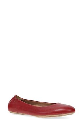 Dansko Mollie Ballet Flat in Red Nappa at Nordstrom, Size 38