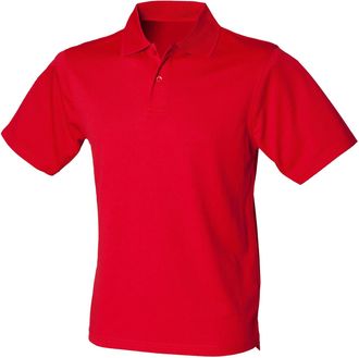 Henbury Coolplus Polo Shirt Colour:Classic Red Size:M