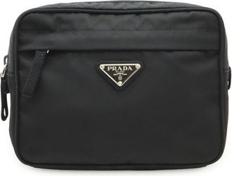 Prada Black Nero Nylon Fanny Pack Sling Bag (Pre-Owned)