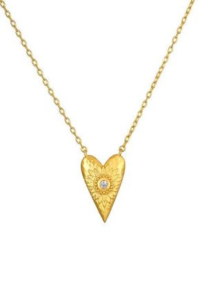 Satya Jewelry Infinitely Loved Heart Necklace in Gold at Nordstrom