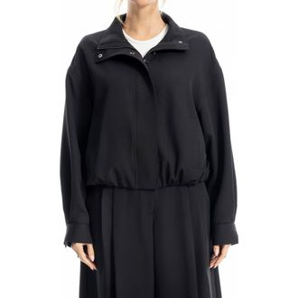 Max Studio Bubble Hem Jacket in Black at Nordstrom Rack, Size X-Large