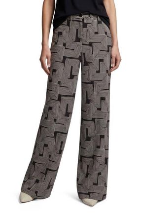 Lords of Harlech Inter Twine Womens Wide-leg Pant in Inter Twine Black at Nordstrom, Size Xx-Large