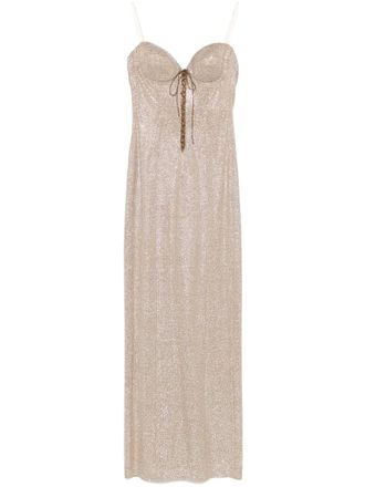 Giuseppe Di Morabito rhinestone-embellished gown - Neutrals
