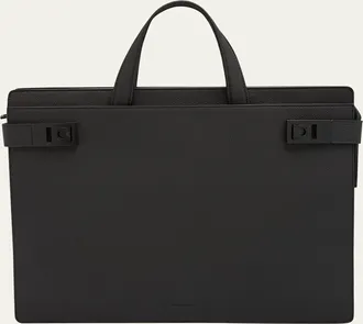 Ferragamo Mens Medium Leather Briefcase
