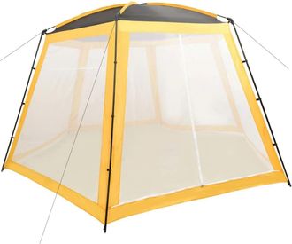 vidaXL Carpa Para Piscina De Tela Amarilla 500x433x250 Cm Vidaxl
