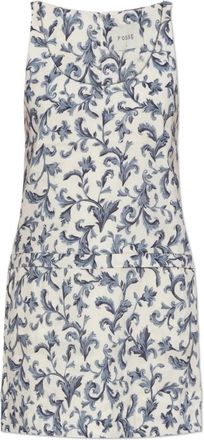 Poss&eacute; Rue Mini Jurk - Dames - Korte kleedjes - Beige - M - Katoen - Kleedjes