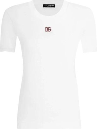 Dolce & Gabbana Mujer, Camisetas, Blanco, Talla: XS