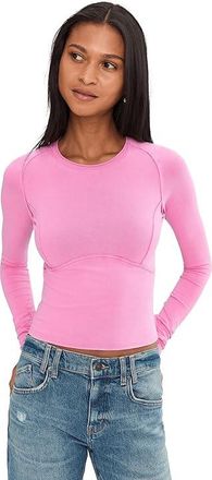 Free People We The Free Protagonist Long Sleeve Womens Clothing Double Bubble : LG (Womens 12-14), Cotton/Spandex