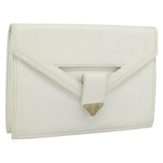 Saint Laurent Pre-owned Vintage Clutch Bag - unisex - Saint Laurent Vintage - Vintage Clutches - White - ONE SIZE - Pre-owned