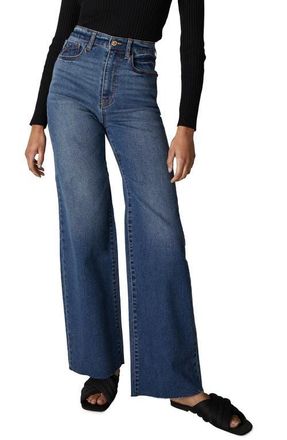 Unpublished Noemi Long Pasadena Flare Jeans in Dark Blue at Nordstrom, Size 27