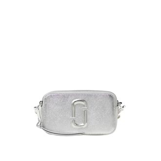 Marc Jacobs Cross Body Bags, female, Gray, Size: ONE SIZE Metallic Crossbody Bag