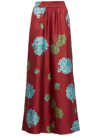 La DoubleJ Pantaloni a palazzo svasati - Rosso