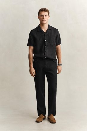 GANT Men Linen Pants (XXXL) BLACK