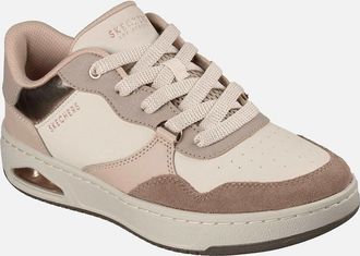 Skechers Womens Skechers UNO CTL - Subtle Shimmer Polyurethane Womens Taupe/Multi Standard Trainers - Brown - Size: 3