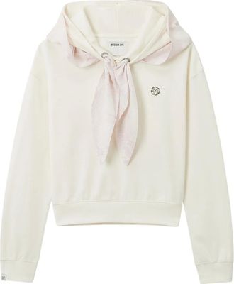 Musium Div. logo cotton hoodie - Neutrals