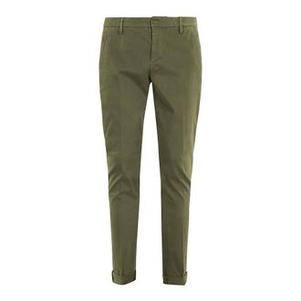 Dondup Heren, Broeken, Groen, Maat: W40 Gabardine