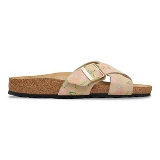 Birkenstock Sliders - Dames - Schoenen - Beige - Maat: 39 EU Leer