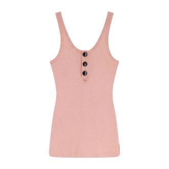 Chlo&eacute; Sleeveless Tops, female, Pink, Size: XS Chlo&egrave; T-shirts and Polos
