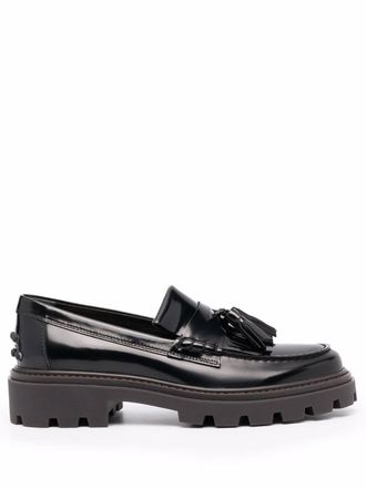 Tod's Loafers met kwastje - Zwart
