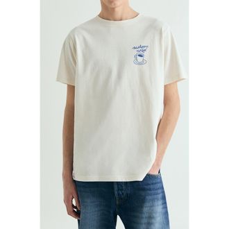 Scalpers Print T-Shirt Brown in Cream at Nordstrom, Size X-Small