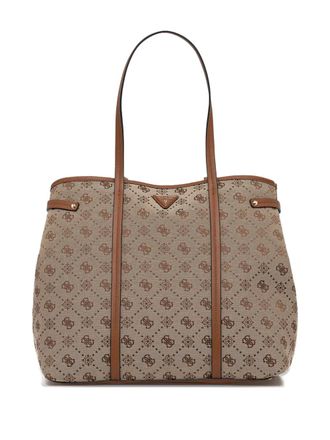 Guess Co Neda 4G logo peony tote bag - women - Polyester - One Size - Neutrals