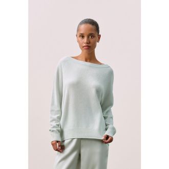 Naked Cashmere Azalea Cashmere Boatneck Sweater in Jadite at Nordstrom, Size X-Small