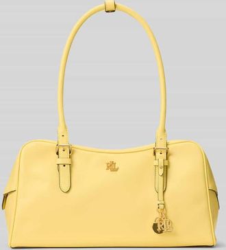 Lauren Ralph Lauren Henkeltasche aus echtem Rindsleder in GELB, Gr&ouml;&szlig;e 1