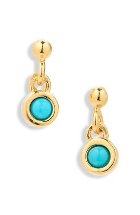 Madewell Demi-Fine Turquoise Drop Earrings in Turquoise Multi at Nordstrom