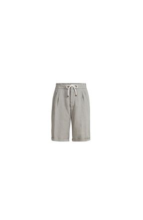 Brunello Cucinelli Gabardine Bermuda shorts in Khaki at Nordstrom, Size 48 It