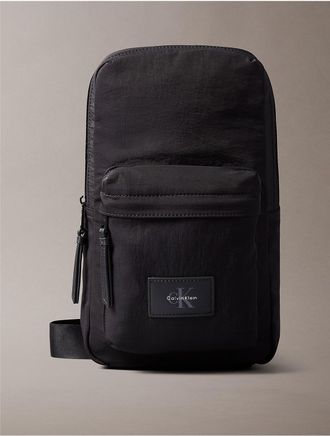 Calvin Klein Mens Nylon Sling Bag - Black