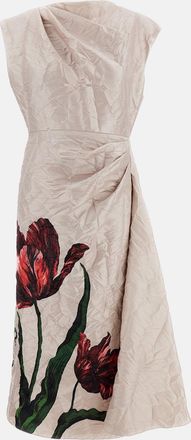 Erdem Abito Maniche Corte Drappeggiato