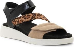 Ara Marina Wedge Sandal in Sand/Nature/Black at Nordstrom Rack, Size 9.5-10Us / 40Eu